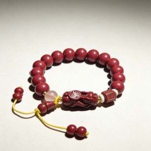 Purple Gold Sand DIY Pi Xiu Gourd Pendant Bracelet