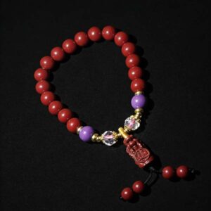 Purple Gold Sand DIY Pi Xiu Pendant Bracelet