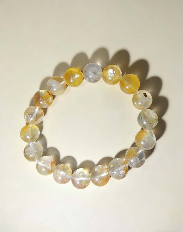 Natural Yellow Crystal Wealth - Attracting and Gathering Bracelet